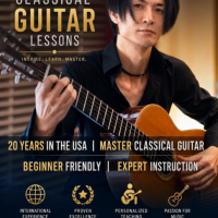 Guitar Lessons / Classical, Acoustic, Finger-style